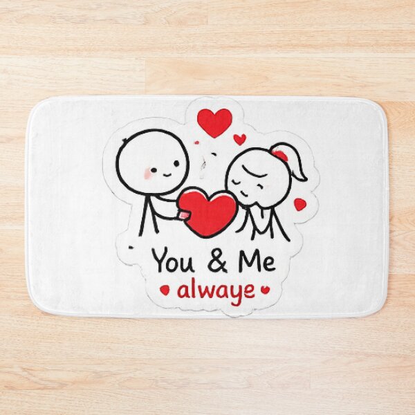 Item preview, You And Me Always Cute Stick Figures Love designed and sold by Northline Creative.