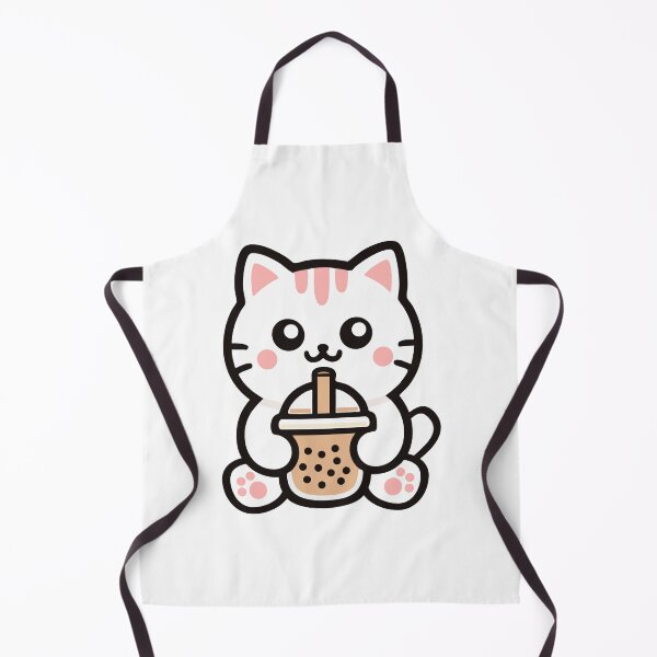 Item preview, Cute Kawaii Cat Drinking Bubble Tea designed and sold by IYI.