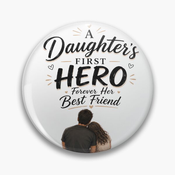 Item preview, A Daughter’s First Hero, Forever Her Best Friend designed and sold by MariMarArt.
