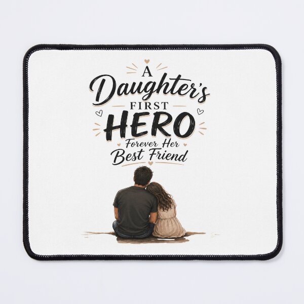 Item preview, A Daughter’s First Hero, Forever Her Best Friend designed and sold by MariMarArt.
