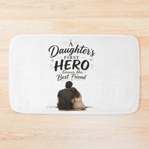 Item preview, A Daughter’s First Hero, Forever Her Best Friend designed and sold by MariMarArt.