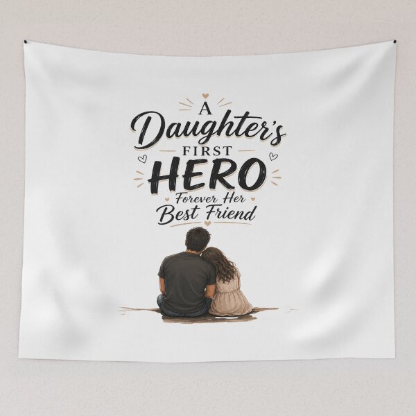 Item preview, A Daughter’s First Hero, Forever Her Best Friend designed and sold by MariMarArt.