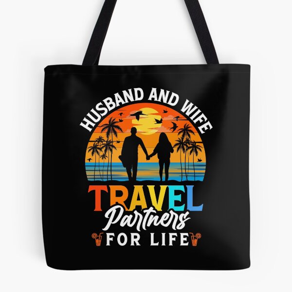 Item preview, Husband and Wife Travel Partners Couple Travel Vacation designed and sold by Achrafdesign.