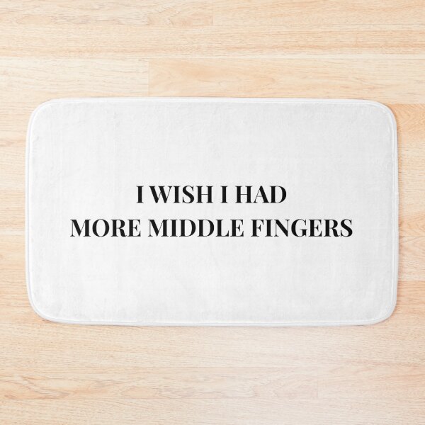 Item preview, I Wish I Had More Middle Fingers Sassy Quote designed and sold by VibeoCanvasShop.