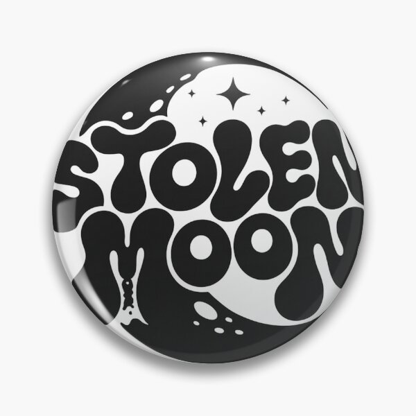 Item preview, Stolen Moon Retro Psychedelic Typography Design | Groovy Vintage Moon Artwork designed and sold by TialCorner.