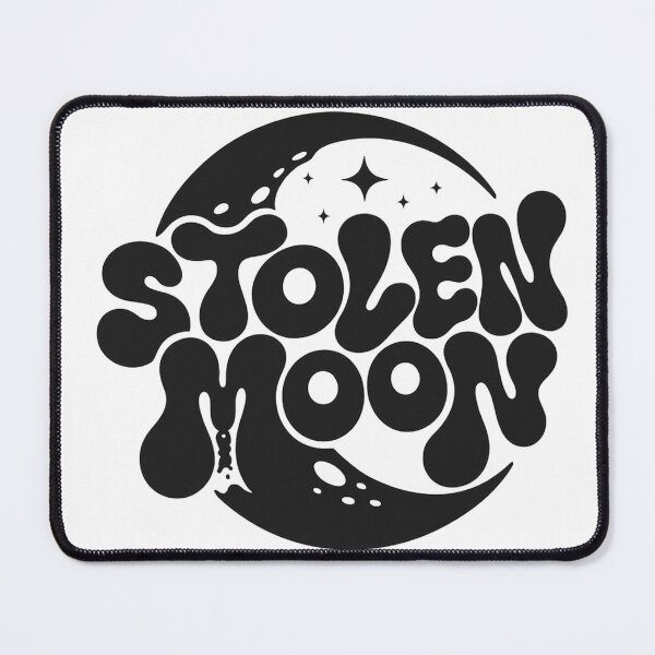 Item preview, Stolen Moon Retro Psychedelic Typography Design | Groovy Vintage Moon Artwork designed and sold by TialCorner.