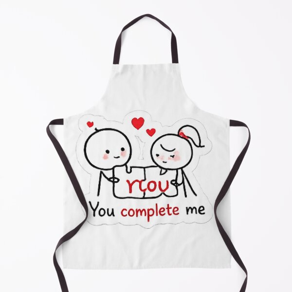 Item preview, You Complete Me Cute Puzzle Stick Figures Love designed and sold by Northline Creative.