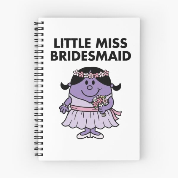 Item preview, Little Miss Bridesmaid Wedding Girl Dress Relationship Flower Purple Mr Men Funny Cute Cartoon Animated designed and sold by SamiraArts.