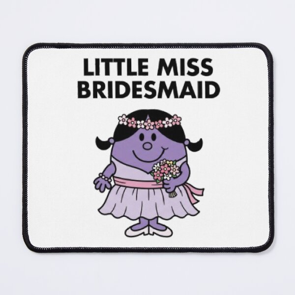 Item preview, Little Miss Bridesmaid Wedding Girl Dress Relationship Flower Purple Mr Men Funny Cute Cartoon Animated designed and sold by SamiraArts.