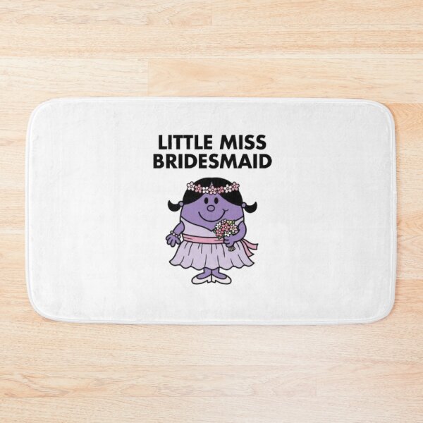 Item preview, Little Miss Bridesmaid Wedding Girl Dress Relationship Flower Purple Mr Men Funny Cute Cartoon Animated designed and sold by SamiraArts.