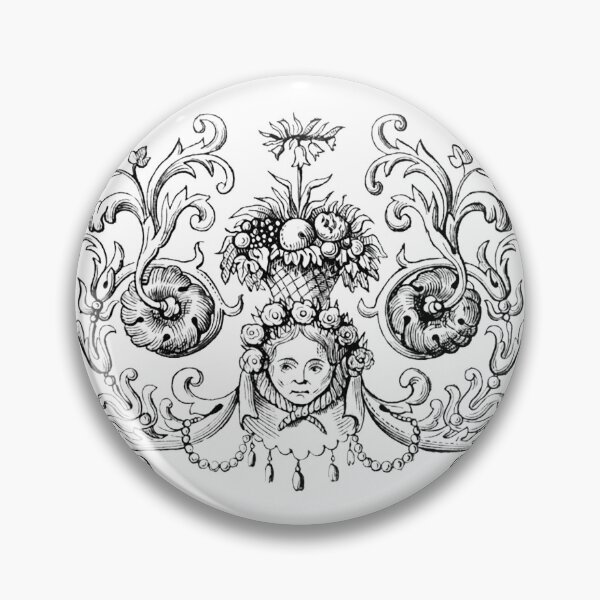 Item preview, Decorative Female Face with Fruit Basket designed and sold by Hedrin.