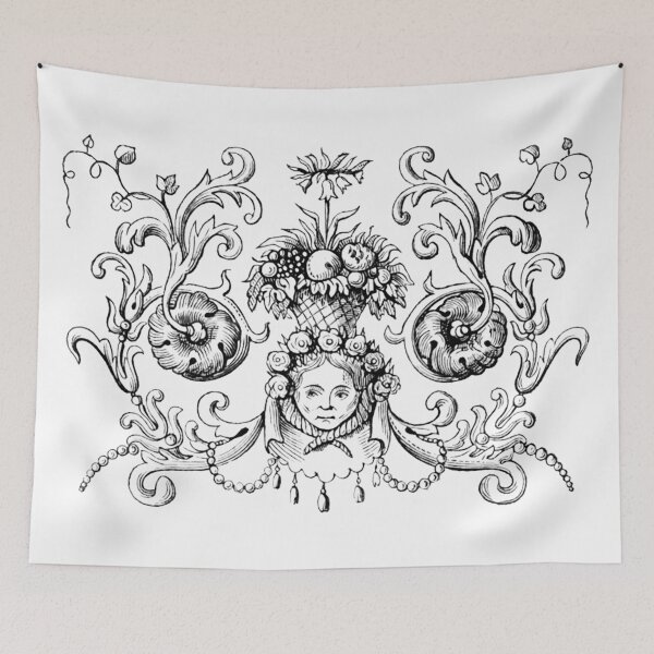 Item preview, Decorative Female Face with Fruit Basket designed and sold by Hedrin.