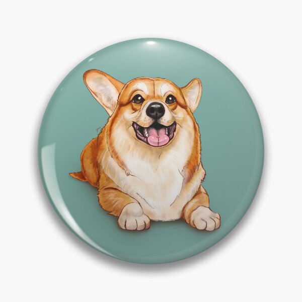 Item preview, Welsh corgi digital illustration designed and sold by Konopikyu.