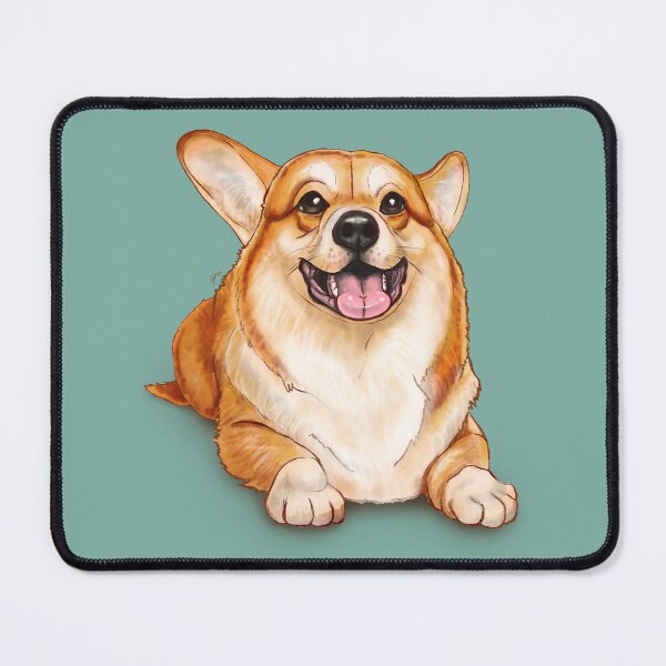 Item preview, Welsh corgi digital illustration designed and sold by Konopikyu.