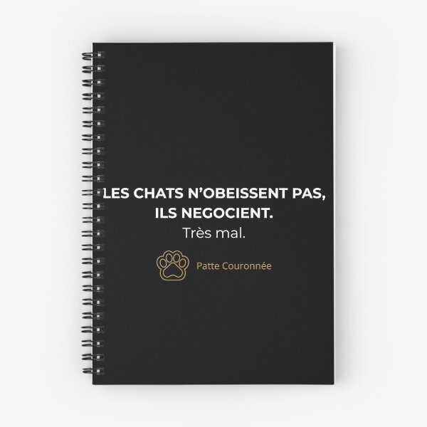 Item preview, Cats Don't Obey, They Negotiate - Cat Humor designed and sold by Patte Couronnée.