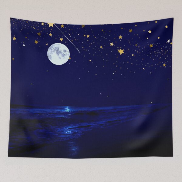 Item preview, Midnight Moon Sea Aesthetic designed and sold by FahdSpaceArt.