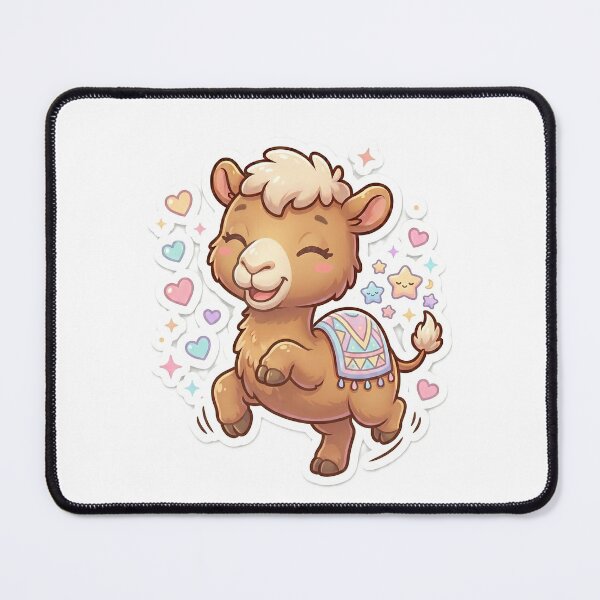 Item preview, Sleeping Kawaii Baby Camel Sticker designed and sold by Prism-Bubble.