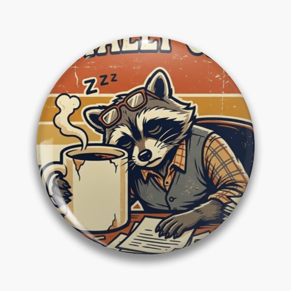 Item preview, Mentally On PTO Retro Raccoon – Funny Corporate Burnout Meme designed and sold by Dada-arts.