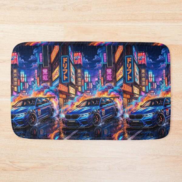 Item preview, Vibrant Smoke Midnight City Race Car Illustration designed and sold by RevUpDesign.
