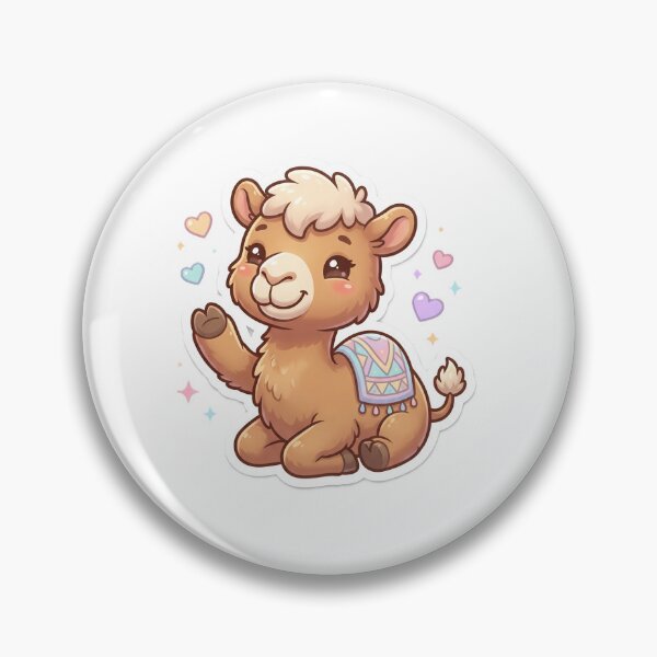 Item preview, Cute Kawaii Baby Camel Waving Sticker designed and sold by Prism-Bubble.
