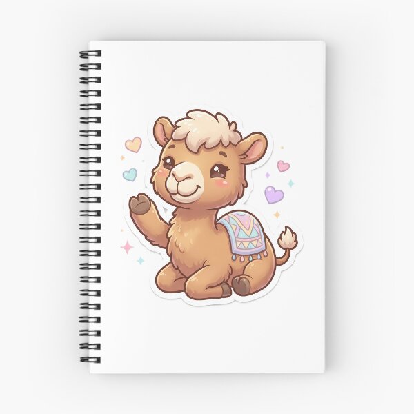 Item preview, Cute Kawaii Baby Camel Waving Sticker designed and sold by Prism-Bubble.