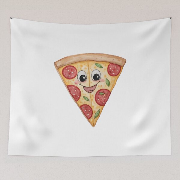 Item preview, Smiling pizza designed and sold by trendspatterns.