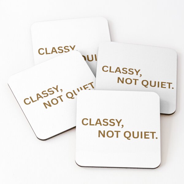 Item preview, Classy Not Quiet Minimalist Typography Quote designed and sold by VibeoCanvasShop.
