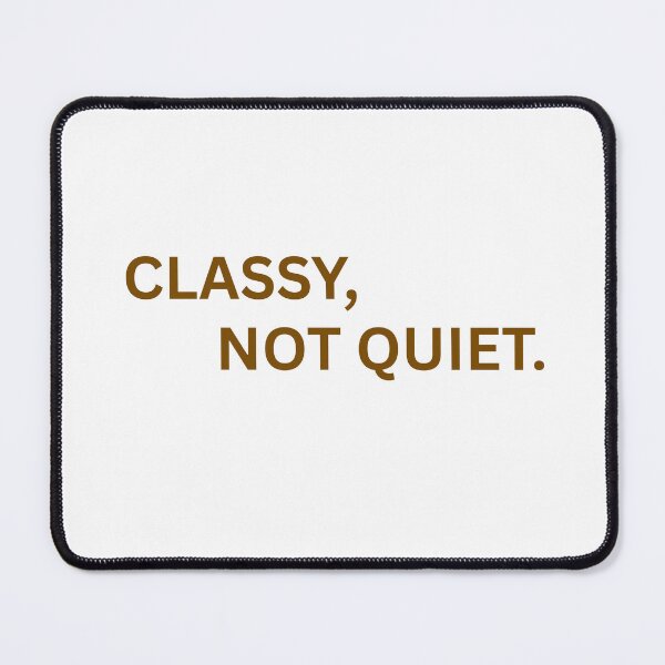 Item preview, Classy Not Quiet Minimalist Typography Quote designed and sold by VibeoCanvasShop.