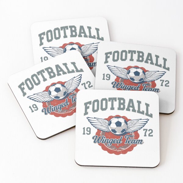 Item preview, Football Winged Team 1972 Vintage Soccer Varsity Badge designed and sold by PACS0011.