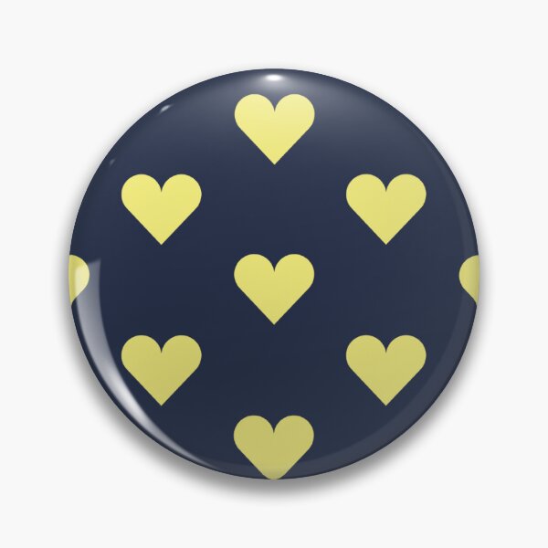 Item preview, Medium YELLOW & NAVY BLUE LOVE HEARTS designed and sold by RachelMacht.