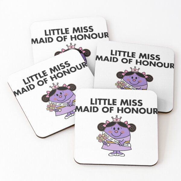 Item preview, Little Miss Maid Honour Character Funny Cute Girl Purple Cartoon Mr Men Animation designed and sold by SamiraArts.