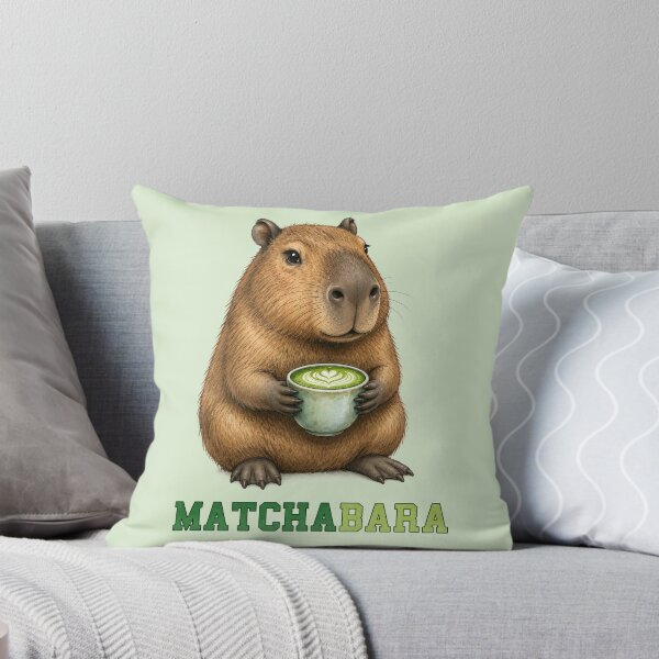 Artikelvorschau, Matchabara Cozy Capybara entworfen und verkauft von MegaNovaArt.