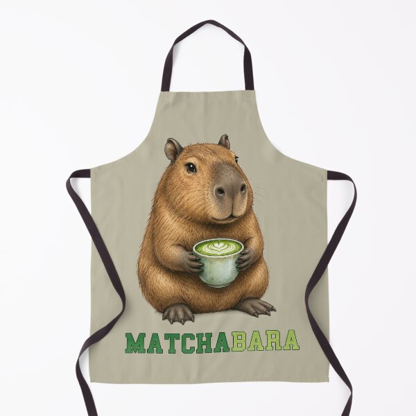 Aperçu de l'œuvre Matchabara Cozy Capybara créée et vendue par MegaNovaArt.