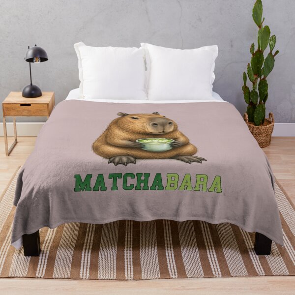 Item preview, Matchabara Cozy Capybara designed and sold by MegaNovaArt.
