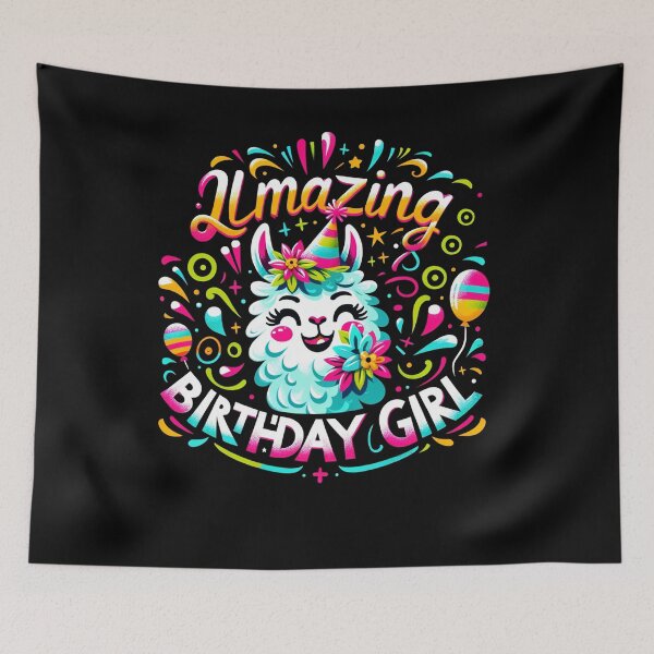 Item preview, Llamazing Birthday Girl designed and sold by SiarheiYur.