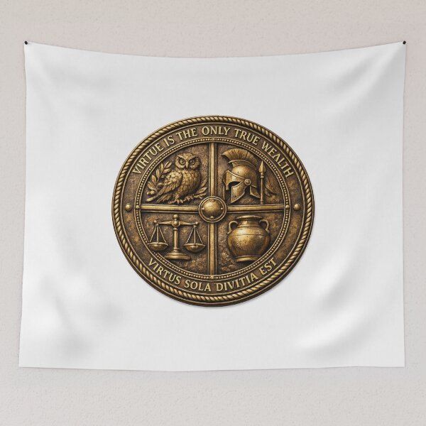 Item preview, Virtue Is the Only True Wealth designed and sold by Dresut.