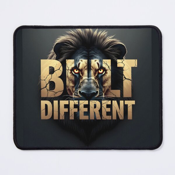 Item preview, Built Different Lion Mindset Dark Streetwear Typography Design designed and sold by Vajid Designs .