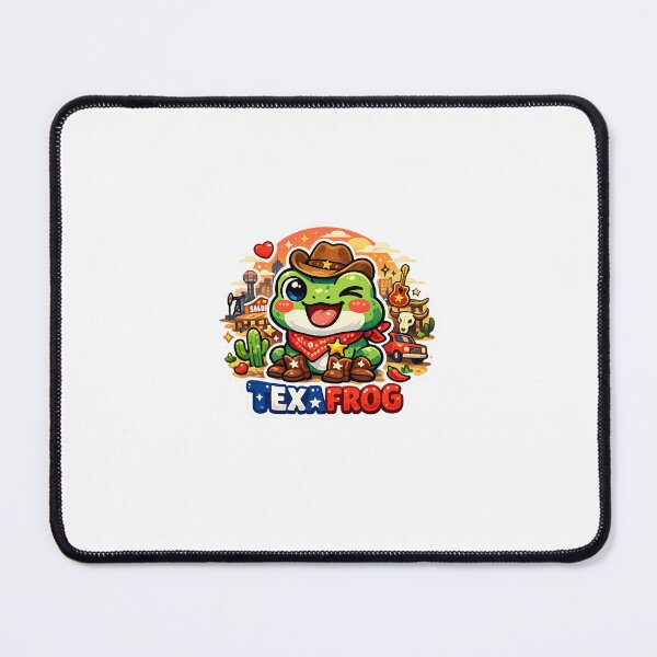 Item preview, Cute Texan Cowboy Frog Kawaii Sticker designed and sold by Cozy404Lab.