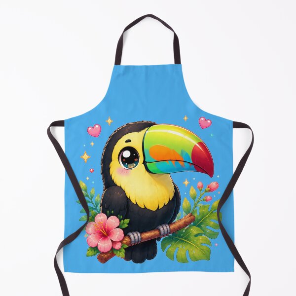 Item preview, Kawaii Keel-Billed Toucan – Cute Tropical Bird Chibi Art designed and sold by MarekoraStudio.