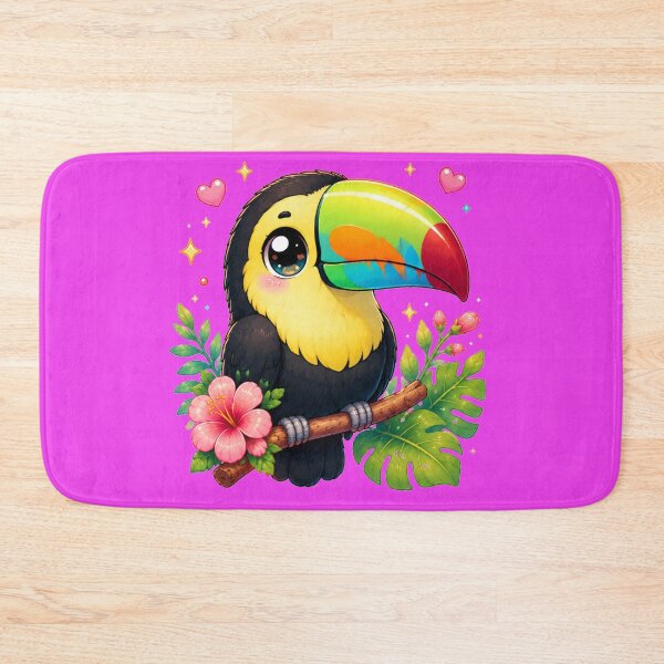 Item preview, Kawaii Keel-Billed Toucan – Cute Tropical Bird Chibi Art designed and sold by MarekoraStudio.
