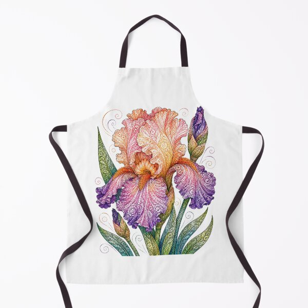 Item preview, Peach Bearded Iris designed and sold by PaintedbyCarol.