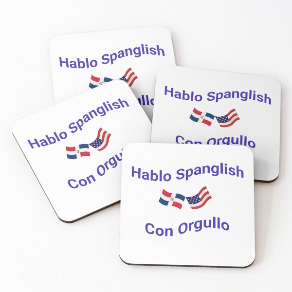 Item preview, Hablo Spanglish Con Orgullo (Dominican Republic) designed and sold by Caris Clothing.