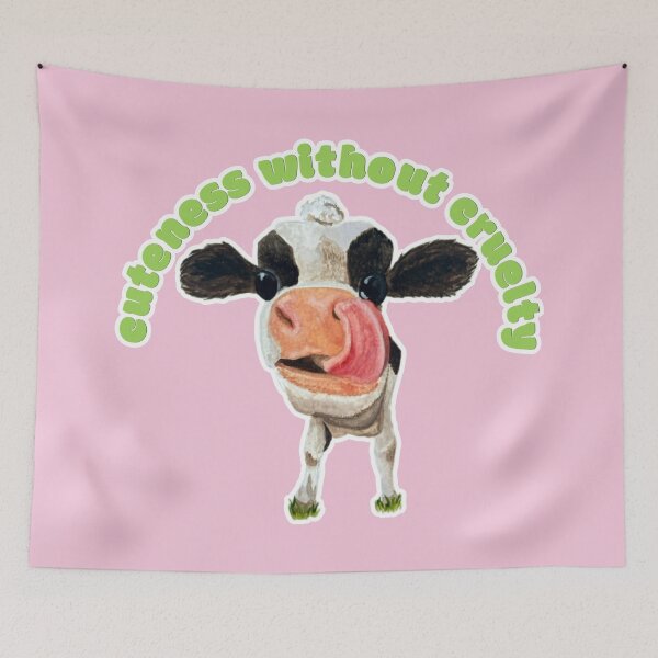 Item preview, Cuteness Without Cruelty Chamomile the Cow designed and sold by Blackberries & Moss.