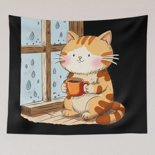 Item preview, Cozy window cat designed and sold by SimoesArtistry.