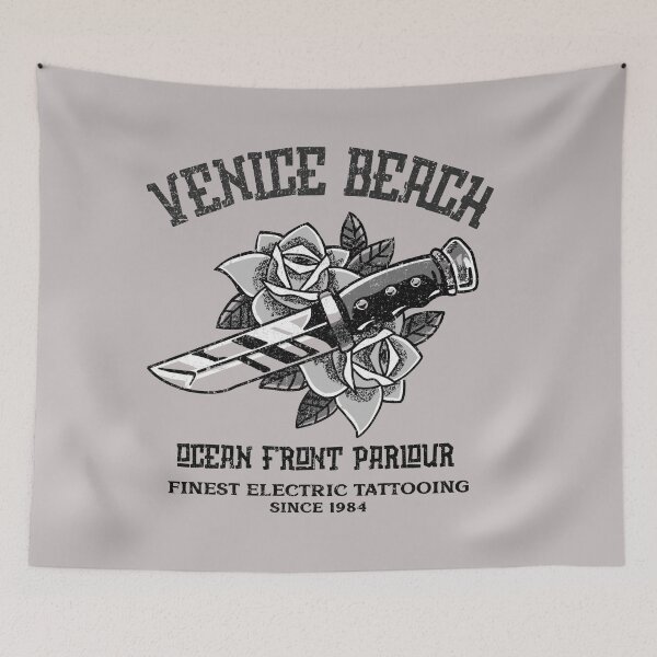 Item preview, Venice Beach Tattoo Parlour, Old School, Vintage, Shop Logo designed and sold by Proverbial Wisdom Design.