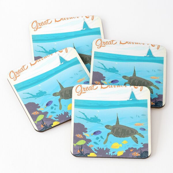 Item preview, Wall Art - Great Barrier Reef - Australia designed and sold by PixelVintage.