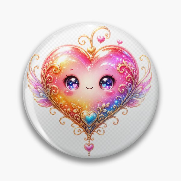 Item preview, Cutest Rainbow Heart Fantasy Aesthetic designed and sold by HiteshArt111.