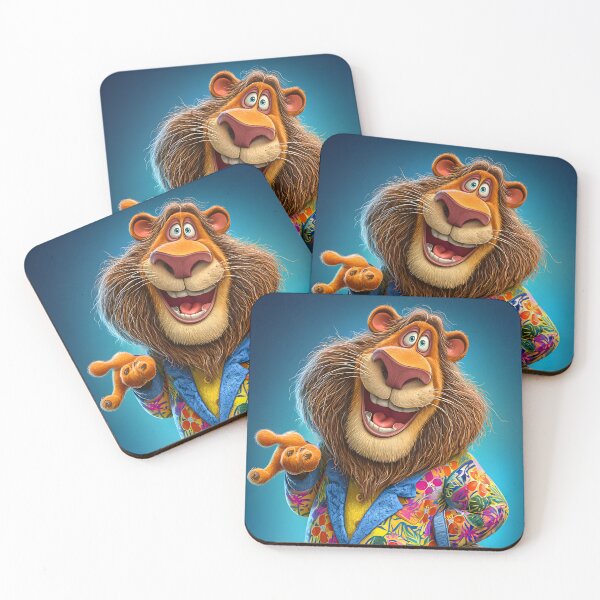 Item preview, Colorful Cartoon Lion Character with Style and Charm designed and sold by Artessie.