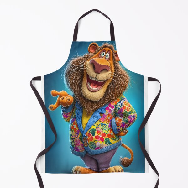 Item preview, Colorful Cartoon Lion Character with Style and Charm designed and sold by Artessie.