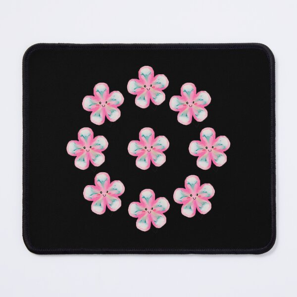 Item preview, Smiling pink flowers designed and sold by trendspatterns.